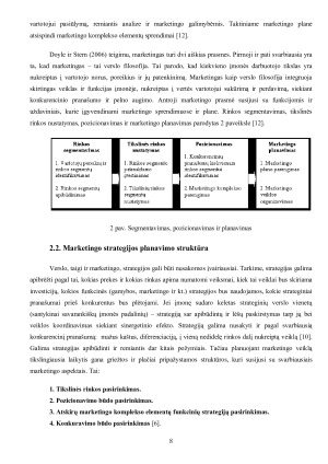 MARKETINGO STRATEGIJŲ YPATUMAI. Paveikslėlis 8