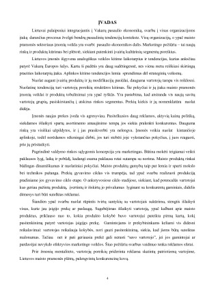 Marketingo valdymo metodai ir jų taikymas kuriant reklamos strategiją maisto pramonės įmonėse. Paveikslėlis 3