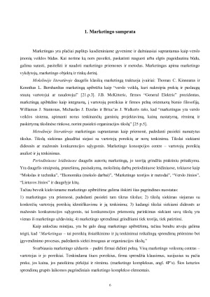 Marketingo valdymo metodai ir jų taikymas kuriant reklamos strategiją maisto pramonės įmonėse. Paveikslėlis 5