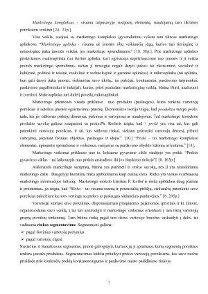 Marketingo valdymo metodai ir jų taikymas kuriant reklamos strategiją maisto pramonės įmonėse. Paveikslėlis 6