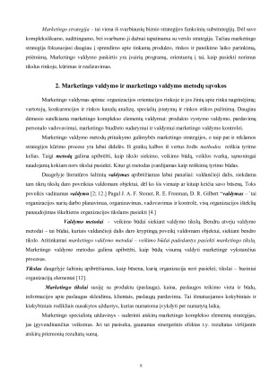 Marketingo valdymo metodai ir jų taikymas kuriant reklamos strategiją maisto pramonės įmonėse. Paveikslėlis 7
