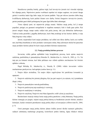 NAUJO PRODUKTO KŪRIMAS IR ĮDIEGIMAS Į RINKĄ. Paveikslėlis 9