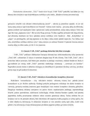 UAB TELE2 ĮMONĖS RINKODAROS KOMUNIKACIJOS ANALIZĖ. Paveikslėlis 10
