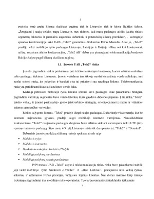 UAB TELE2 ĮMONĖS RINKODAROS KOMUNIKACIJOS ANALIZĖ. Paveikslėlis 5