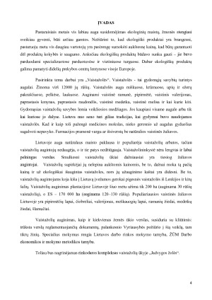 Vaistažolių ūkio „Jadvygos žolės“ rinkodaros komplekso analizė. Paveikslėlis 2
