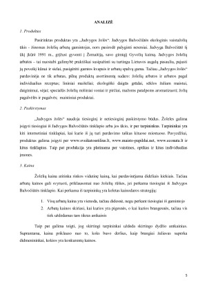 Vaistažolių ūkio „Jadvygos žolės“ rinkodaros komplekso analizė. Paveikslėlis 3