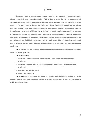 VARTOTOJO APSIPRENDIMĄ LEMIANČIŲ VEIKSNIŲ, RENKANTIS ŠOKOLADĄ, VERTINIMAS. Paveikslėlis 3