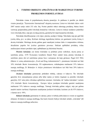 VARTOTOJO APSIPRENDIMĄ LEMIANČIŲ VEIKSNIŲ, RENKANTIS ŠOKOLADĄ, VERTINIMAS. Paveikslėlis 4