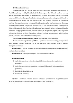 VARTOTOJO APSIPRENDIMĄ LEMIANČIŲ VEIKSNIŲ, RENKANTIS ŠOKOLADĄ, VERTINIMAS. Paveikslėlis 5