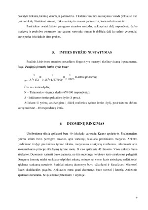 VARTOTOJO APSIPRENDIMĄ LEMIANČIŲ VEIKSNIŲ, RENKANTIS ŠOKOLADĄ, VERTINIMAS. Paveikslėlis 9