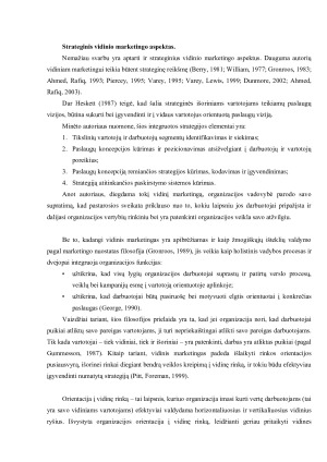 VIDINIS MARKETINGAS. JO PRASMĖ. KONTROLĖS REIKŠMĖ JAM. Paveikslėlis 3