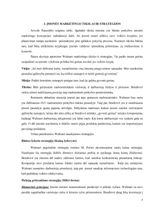 WALMART ANALIZĖ IR MARKETINGO PROGRAMOS TOBULINIMAS. Paveikslėlis 7