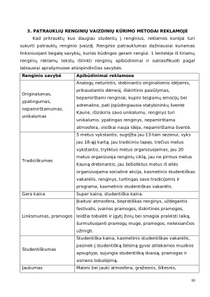 SUDOMINIMO BŪDAI RENGINIŲ STUDENTAMS REKLAMOSE. Paveikslėlis 10