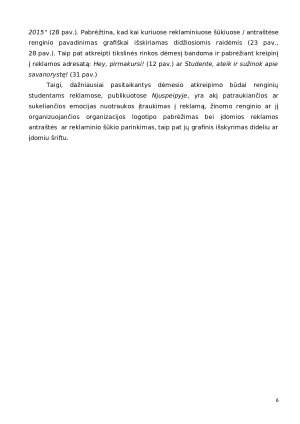 SUDOMINIMO BŪDAI RENGINIŲ STUDENTAMS REKLAMOSE. Paveikslėlis 6