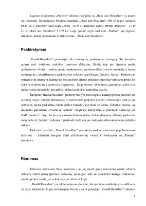 Šampūno „Head & Shoulders“ marketingo priemonių analizė ir įvertinimas. Paveikslėlis 6
