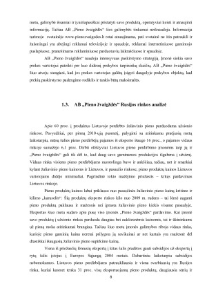 TARPTAUTINĖS ĮMONĖS ,,PIENO ŽVAIGŽDĖS“ MARKETINGO ANALIZĖ RUSIJOS RINKOJE. Paveikslėlis 8
