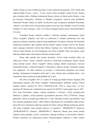 TARPTAUTINĖS ĮMONĖS ,,PIENO ŽVAIGŽDĖS“ MARKETINGO ANALIZĖ RUSIJOS RINKOJE. Paveikslėlis 9