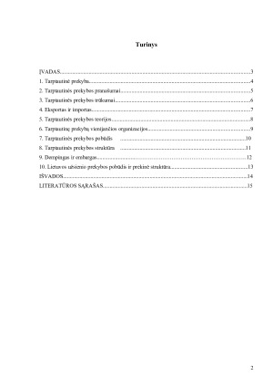 TARPTAUTINĖS PREKYBOS YPATUMAI. Paveikslėlis 2