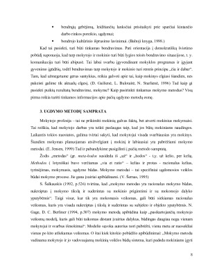 Aktyvaus mokymo metodų taikymas bendrojo lavinimo pamokose. Paveikslėlis 8