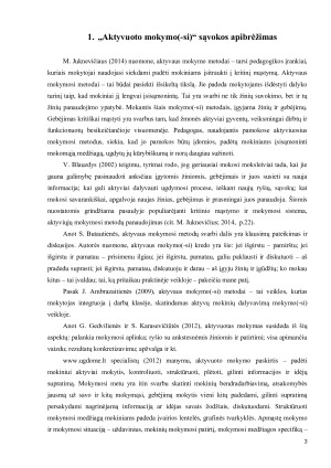 AKTYVUOTO MOKYMO(-SI) TEORIJA. Paveikslėlis 3