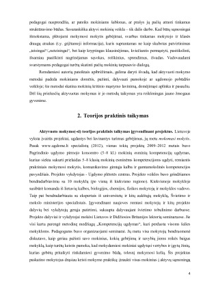 AKTYVUOTO MOKYMO(-SI) TEORIJA. Paveikslėlis 4
