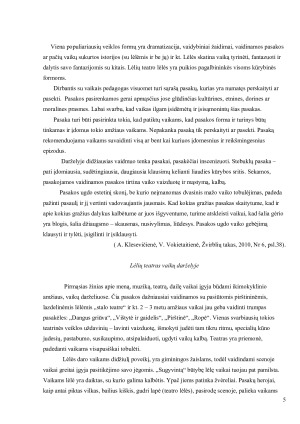 ANKSTYVASIS KALBOS UGDYMAS. Paveikslėlis 5