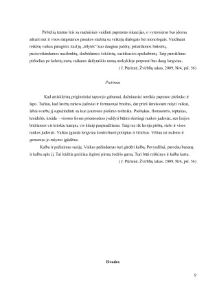 ANKSTYVASIS KALBOS UGDYMAS. Paveikslėlis 9
