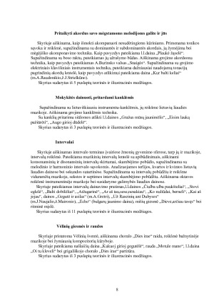 E. Balčyčio vadovėlio „Muzika. 7 klasė“ analizė. Paveikslėlis 8