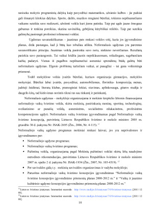 FORMALUS, NEFORMALUS IR SAVAIMINIS UGDYMAS ŠVIETIMO ĮSTAIGOSE. Paveikslėlis 10