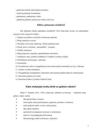 GABIŲ VAIKŲ UGDYMAS. Paveikslėlis 9