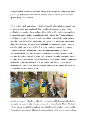 Ugdomasis projektas - vaikų veiklų taikant skirtingas pedagogines strategijas aprašas. Paveikslėlis 5