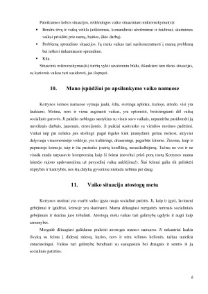 VAIKAI ATOSTOGŲ METU SAVO TĖVŲ NAMUOSE VAIKO SITUACIJA IR SOCIALINĖS PADĖTIES REIKŠMINGUMAS. Paveikslėlis 6
