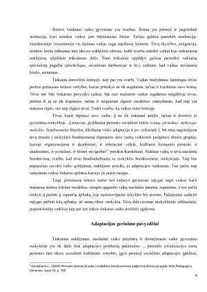Vaikų adaptacijos problemos ir jų sprendimo būdai. Paveikslėlis 6
