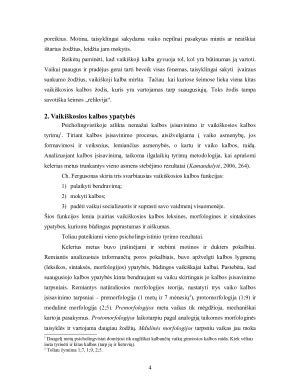 Vaikų kalbos ypatybės ir klaidų analizė. Paveikslėlis 4
