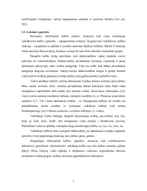 Vaikų kalbos ypatybės ir klaidų analizė. Paveikslėlis 5