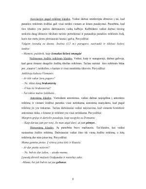 Vaikų kalbos ypatybės ir klaidų analizė. Paveikslėlis 8