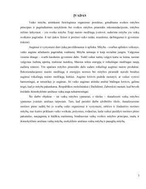 Vaikų mitybos ypatumai įvairiais amžiaus tarpsniais. Paveikslėlis 3