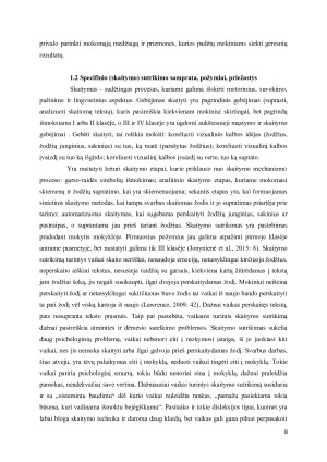 PAGALBOS BŪDAI MOKINIAMS TURINTIEMS SKAITYMO SUTRIKIMĄ. Paveikslėlis 8