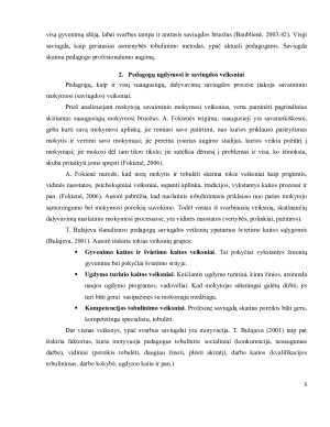 Pedagogų ugdymosi ir saviugdos problemos. Paveikslėlis 4