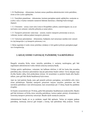 Administracinė atsakomybė už kelių eismo taisyklių pažeidimus - teisinis vertinimas ir analizė. Paveikslėlis 5