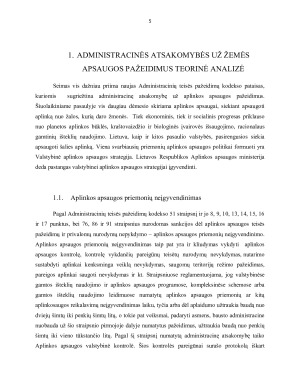 Administracinė atsakomybė už žemės apsaugos pažeidimus teisinis vertinimas ir analizė. Paveikslėlis 5