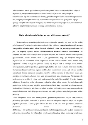 Administracinės teisės normų įgyvendinimas, administracinės teisės įgyvendinimo formos. Paveikslėlis 9