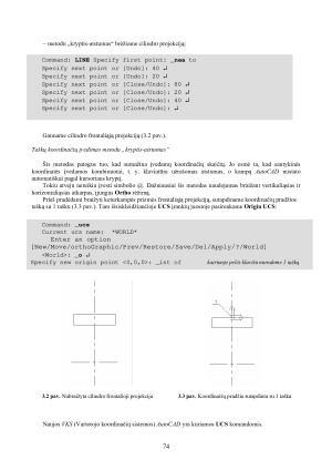 Paprastojo pjūvio kūrimas. Paveikslėlis 2