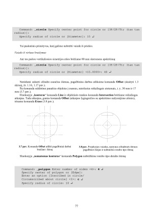 Paprastojo pjūvio kūrimas. Paveikslėlis 5