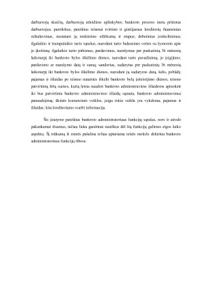 ADMINISTRATORIAUS VAIDMUO IR FUNKCIJOS BANKROTO PROCESE. Paveikslėlis 10