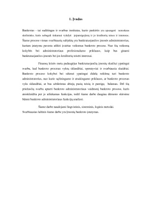 ADMINISTRATORIAUS VAIDMUO IR FUNKCIJOS BANKROTO PROCESE. Paveikslėlis 3