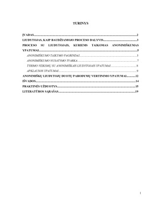 Anonimiškų liudytojų institutas baudžiamajame procese