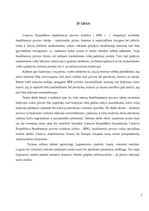 Anonimiškų liudytojų institutas baudžiamajame procese. Paveikslėlis 2