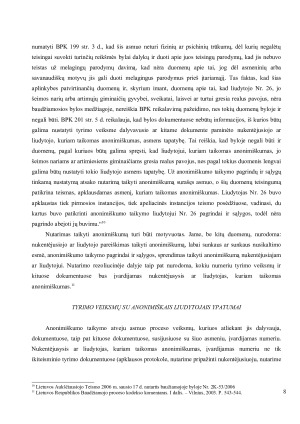 Anonimiškų liudytojų institutas baudžiamajame procese. Paveikslėlis 8