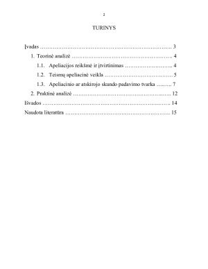 APELIACIJA – PIRMOSIOS INSTANCIJOS TEISMO SPRENDIMŲ IR NUTARČIŲ KONTROLĖS FORMA. Paveikslėlis 2